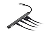 USB-Hubs - Bakker Elkhuizen - hub - 7-in-1 - 7 ports USB-Hubs - 7 - Grau - BNECHUB3A4C