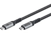 USB Kabel - Pro USB-C <-> USB-C - 1.0m - 240 Watt Power Delivery - USB 4.0 / Thunderbolt 4 - Schwarz - PUSB4-40-AC-SBG-1M