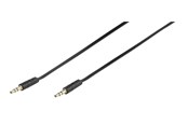 Audio Kabel - Vivanco Audio Cable 1x3.5mm Flat 0.5m Black - 4008928461312