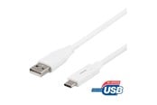 USB Kabel - Deltaco - USB-C cable - USB to 24 pin USB-C - 25 cm - USBC-1007