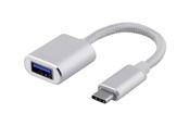 USB Kabel - Deltaco - USB-C adapter - 24 pin USB-C to USB Type A - 10 cm - USBC-1278