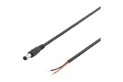 Stromkabel (Intern) - Deltaco - power cable - DC jack 5.5 x 2.1 mm to bare wire - 2 m - DEL-109UB