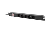 Stromkabel (Extern) - Lanberg PDU-05E-0200-BK - power distribution unit - 4000 Watt - PDU-05E-0200-BK