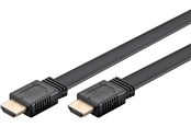 Display Kabel - Pro HDMI 2.1 Flat - 2m - Schwarz - HDMI2.1Flat-2m-Black