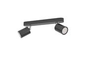Smart-Home - EGLO ADFIRA-Z SPOT RAIL L300 GU10 2X4.9W 2X345LM SCHWARZ/CHROM - 31852
