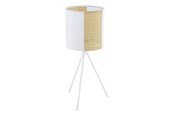 Lampen - EGLO ARNHEM TISCH E27 WEISS/BAST - 43555