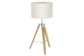 Lampen - EGLO LANTADA TISCH CHROM/BEIGE - 94323
