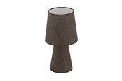 Lampen - EGLO CARPARA TISCH 2L H340 BRAUN - 97123