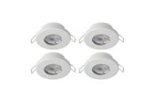 Lampen - EGLO MAZUBY 1 EINGEBAUT. SET Ø85 4X500LM 3000K DÄMPFER. IP44 WEISS - 31883