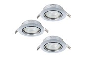 Lampen - EGLO MAZUBY EINGEBAUT. KIP SET Ø87 GU10 3X345LM CHROM - 31922