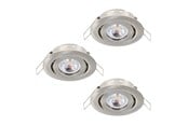Lampen - EGLO SALICETO MINI-PUCK EINGEBAUT. KIP Ø77 3X350LM 3000K DAMP. GS - 31927