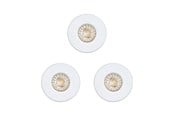 Lampen - EGLO IGOA EINGEBAUT. SET IP44/IP20 3X3.3W Ø85 WEISS - 94977