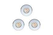 Lampen - EGLO IGOA EINGEBAUT. SET IP44/IP20 3X3.3W Ø85 CHROM - 94978