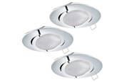 Lampen - EGLO TEDO EINGEBAUT. SET Ø80 KIP GU10 3X5W 400LM CHROM - 95362