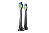 Elektrische Zahnbürsten - Philips Bürstenköpfe Sonicare W2 Optimal White HX6062 - replacement brushhead - black - HX6062/88