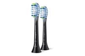 Elektrische Zahnbürsten - Philips Bürstenköpfe Sonicare C3 Premium Plaque Defence HX9042 - replacement brushhead - black - HX9042/88