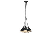 Lampen - EGLO PRIDDY CLUSTER 7L SCHWARZ - 49467