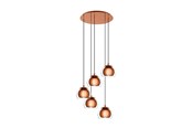 Lampen - EGLO ROCAMAR 1 CLUSTER E27 5L KUPFER/KLAR - 98595