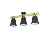 Lampen - EGLO BOYLE DECKENLEUCHTE 3XE27 SCHWARZ/EG FSC - 43635