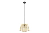 Lampen - EGLO HYKEHAM PENDELLEUCHTE E27 Ø380 NATUR - 43852