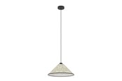 Lampen - EGLO OXPARK PENDELLEUCHTE Ø420 E27 BAMBUS BLATTLEUCHTE - 43942