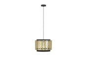 Lampen - EGLO SANBACH PENDELLEUCHTE Ø420 E27 SCHWARZ/MESSING - 43981