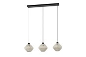 Lampen - EGLO MIDSUMER LANGER TISCH L920 3XE27 SCHWARZ/CREME - 44001