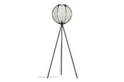 Lampen - EGLO WAVERTON BODEN H1430 E27 SCHWARZ/HOLZ/WEISS - 44009