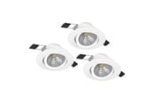 Lampen - EGLO SALICETO INTEGRIERT. SET KIP Ø88 3X450LM DÄMPFER. WEIß - 900745