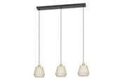 Lampen - EGLO CIUDADELA LANGER TISCH 3L E27 SCHWARZ/BM - 900897
