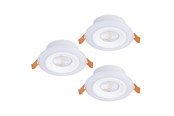 Lampen - EGLO CALONGE EINGEBAUT. SET Ø98 3X520LM+RGB EDGE FJ. BETJ. WEIß - 901117