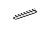 Lampen - EGLO MACCHIONI DECKE 550X120 CCT 2360LM DIMMPB. SCHWARZ MIT KRISTALL EFF. - 901243