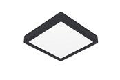 Lampen - EGLO FUEVA 6 PLAFOND 220X220 CCT 10.5W 1700LM SCHWARZ - 901303