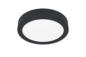 Lampen - EGLO FUEVA 6 PLAFOND Ø165 CCT 7.5W 1000LM IP44 SCHWARZ - 901324