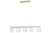 Lampen - EGLO CASTRALVO LONG TABLE E27 5L GS/HOLZ/WEISS - 98591