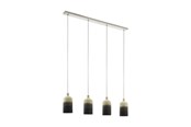 Lampen - EGLO AZBARREN LANGER TISCH 4XE27 L1195 GRAU - 39752