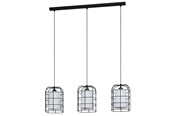 Lampen - EGLO BITTAMS LANGER TISCH 3XE27 SCHWARZ - 43355