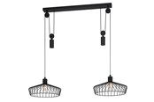 Lampen - EGLO WINKWORTH LANGER TISCH 2XE27 DUNKELBRONZE - 43438
