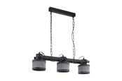 Lampen - EGLO TOURING ROCK LANGER TISCH 3XE27 SCHWARZ - 43447