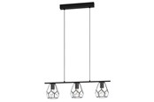 Lampen - EGLO MARDYKE LONG TABLE 3XE27 L775 KLAR/SCHWARZ - 43644