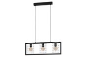 Lampen - EGLO JUBILY LANGER TISCH E27 L770 SCHWARZ/WEISS - 43663