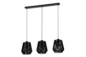 Lampen - EGLO PERSLEY LANGER TISCH L920 3XE27 SCHWARZ FSC - 44106