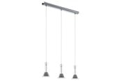 Lampen - EGLO MUSERO 1 LANGER TISCH 3L DAMPPB. ALU/KLAR - 96519