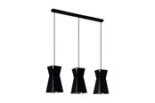 Lampen - EGLO VALECROSIA LONG TABLE E27 3L SCHWARZ/WEISS - 99083