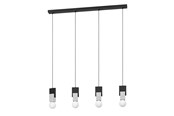 Lampen - EGLO LOBATIA LANGER TISCH 3XE27 SCHWARZ/GRAU - 99532