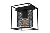 Lampen - EGLO CATTERICK DECKENLEUCHTE E27 SCHWARZ - 43771