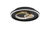 Lampen - EGLO TIRIOLO DECKENLEUCHTE Ø380 1800LM 4000K SCHWARZ/GOLD - 901244
