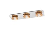 Lampen - EGLO TORANO DECKE 3X510LM DÄMPFUNGB. CHROM/GOLD - 97523