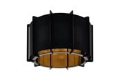 Lampen - EGLO PINETA DECKENLEUCHTE E27 SCHWARZ/GOLD - 98339