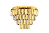 Lampen - EGLO ERSEKA Deckenleuchte 7L E14 MESSING/KRISTALL - 99096